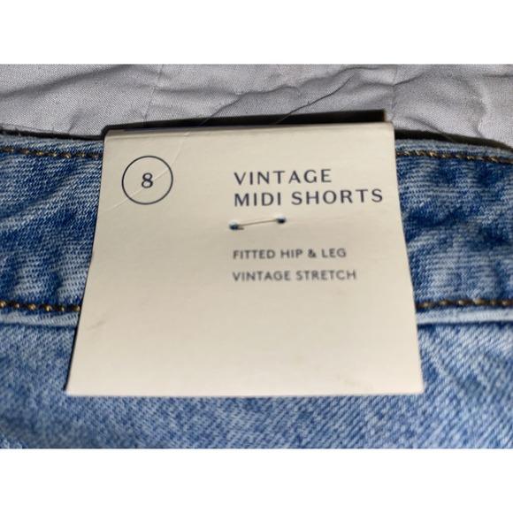 NWT Universal Threads " Vintage Midi Shorts"Women's Size 8  Inseam 4" Cut Off - Picture 8 of 10